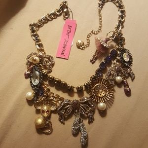 Betsey Johnson Princess Mouse Necklace